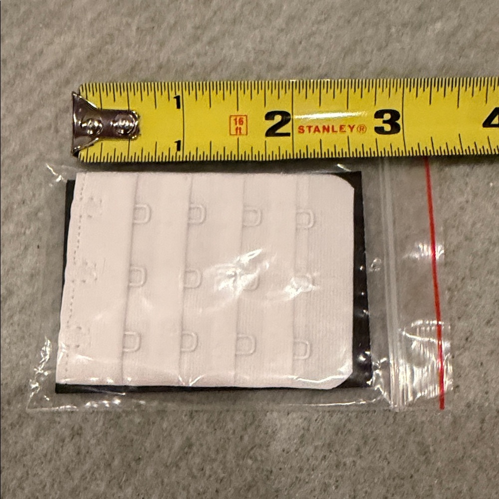 White Multi-Hook Bra Extender NWT 2” 5 rows 3 hooks
